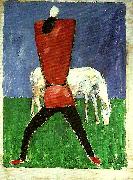Kazimir Malevich peasant and horse oil painting